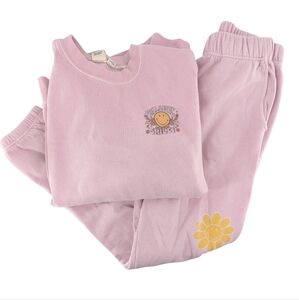 Billabong x Smiley Ridin Happy Set Pink Size Small